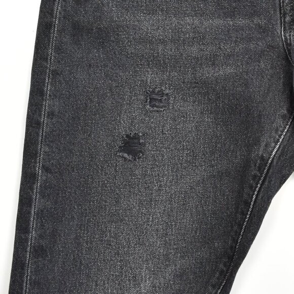 Levi's 501 Skinny Distressed Jeans Black Stick - 26 - Picture 8 of 11
